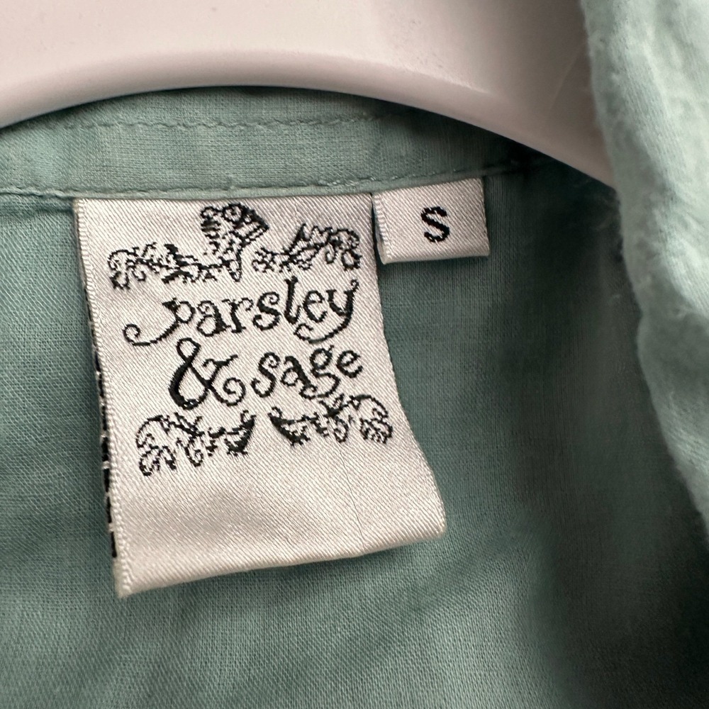 Parsley & Sage Womens Boho Embroidered Tunic Top Size S Relaxed Shabby Chic - Picture 3 of 7